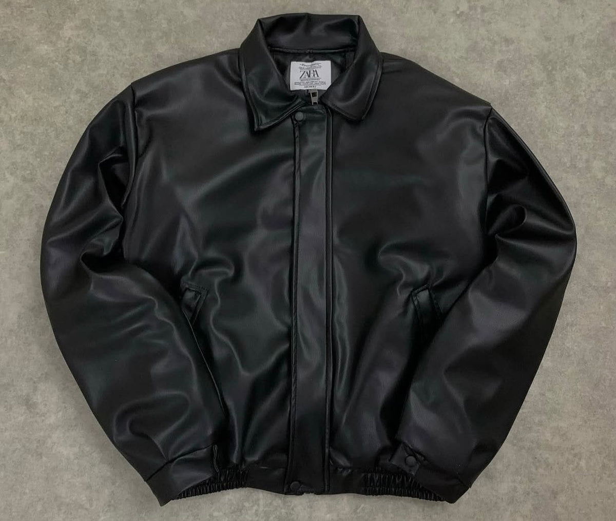 Faux Leather Jacket.